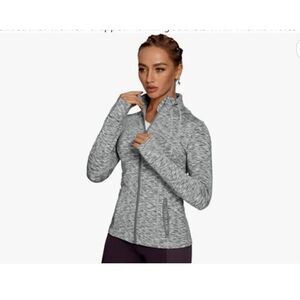 Queenie Ke Spacedye Zip Front Athletic Jacket
